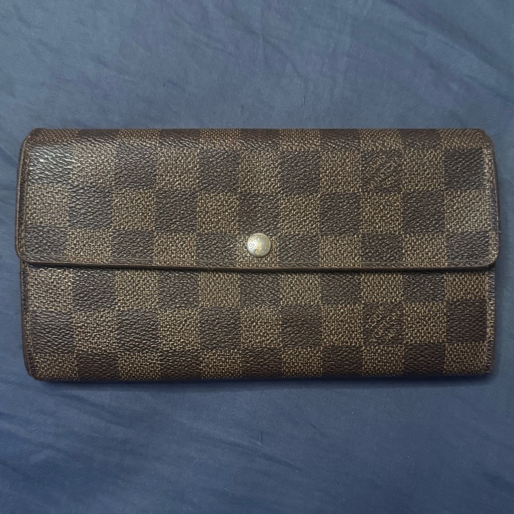 Louis Vuitton Brown Checkered Wallet